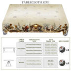 1Pc Christmas Tablecloth with Nativity Scene, Yule Home Party Decor - H&A Outlet