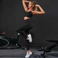 2 Pieces Women's Tracksuit Seamless Yoga Set Workout Sportswear Gym Clothing High Waist Leggings Fitness Sports Suits - H&A Outlet