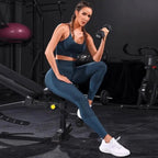 2 Pieces Women's Tracksuit Seamless Yoga Set Workout Sportswear Gym Clothing High Waist Leggings Fitness Sports Suits - H&A Outlet