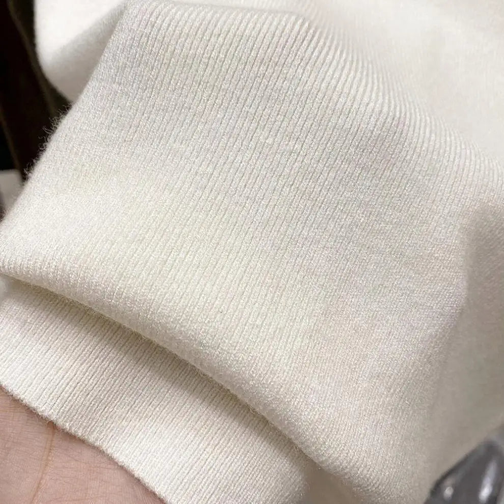 2025 Pullover Sweater Basic Layering Piece Thin Pullover Women Female Knitted Sweater Slim Short Sleeve Bodycon Sweater - H&A Outlet