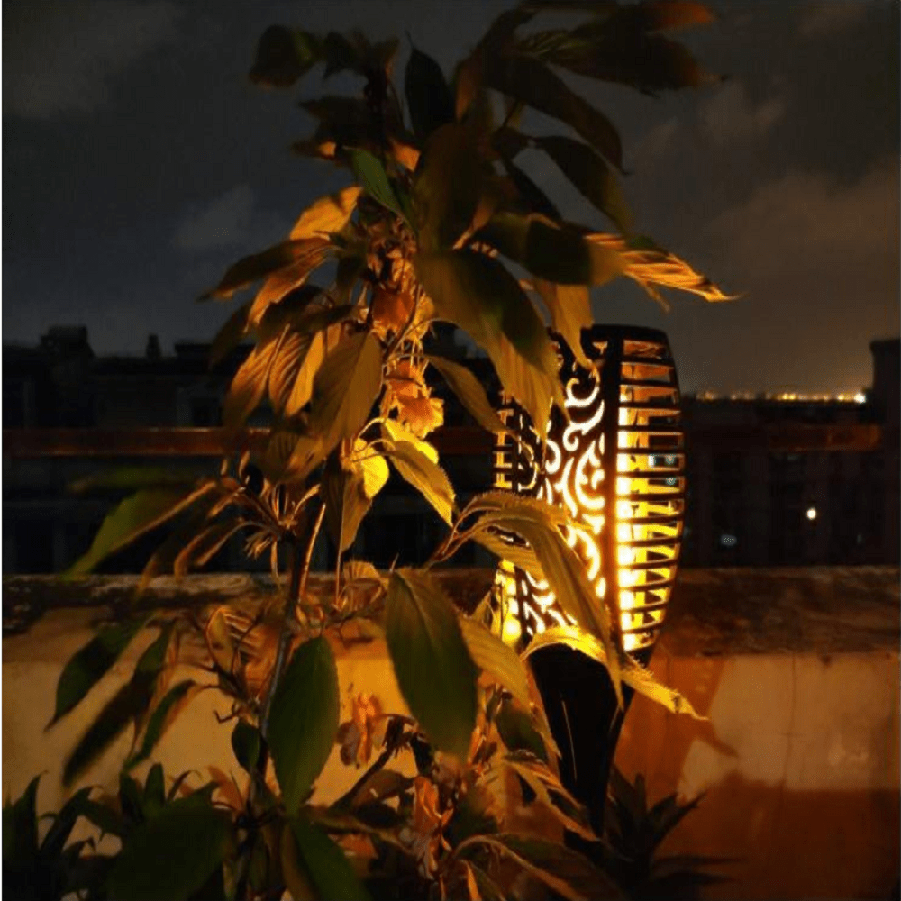 33 Led Outdoor Waterproof Solar Powered Small Torch Flame Lights - H&A Outlet