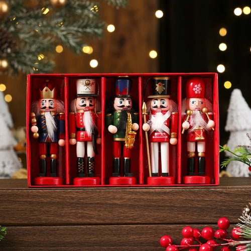 3/4/5PCS Christmas Tree Decoration Pecan Soldier Hanging Christmas - H&A Outlet