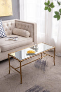 36x16x16.5' Antique Gold Coffee Table - H&A Outlet