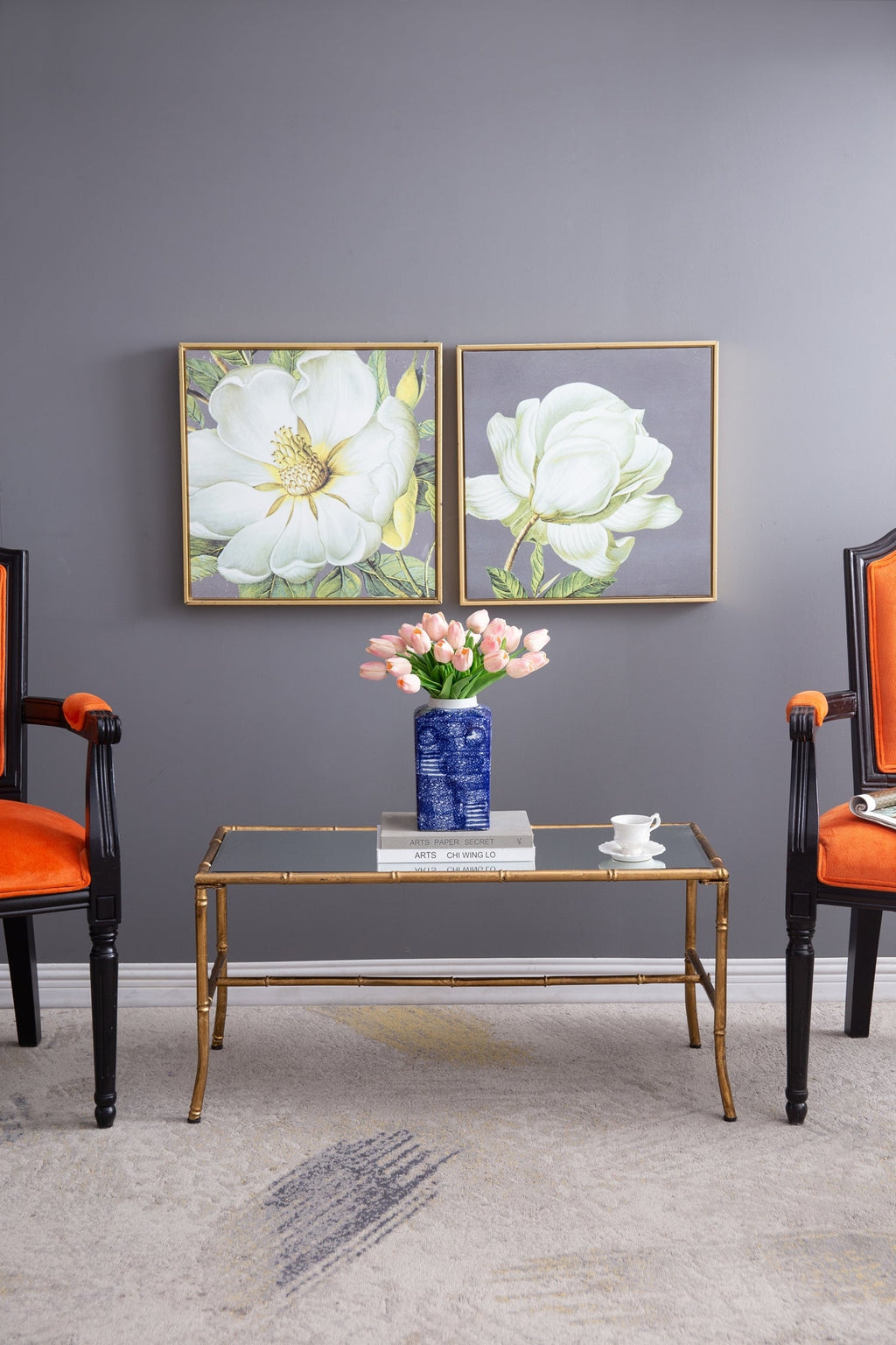 36x16x16.5' Antique Gold Coffee Table