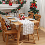 3D Green Christmas Tree Table Runner,Thickened Sequin Christmas Event - H&A Outlet