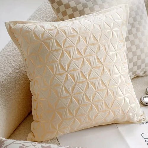 45x45CM Brown Vintage Nordic Throw Pillow Cover Cream Light luxury - H&A Outlet