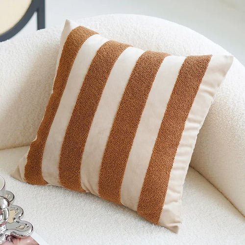 45x45CM Brown Vintage Nordic Throw Pillow Cover Cream Light luxury - H&A Outlet