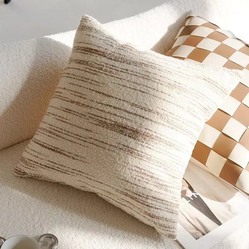 45x45CM Brown Vintage Nordic Throw Pillow Cover Cream Light luxury - H&A Outlet