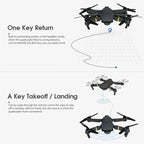 4K HD Dual Camera RC FPV WiFi Portable Wide Angle Foldable Quadcopter - H&A Outlet
