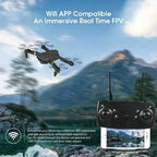 4K HD Dual Camera RC FPV WiFi Portable Wide Angle Foldable Quadcopter - H&A Outlet