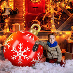 60cm Outdoor Christmas Inflatable Decorated Ball PVC Giant Big Large - H&A Outlet