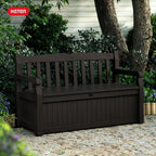 70 Gallon Outdoor Storage Bench Box for Garden Tools - H&A Outlet