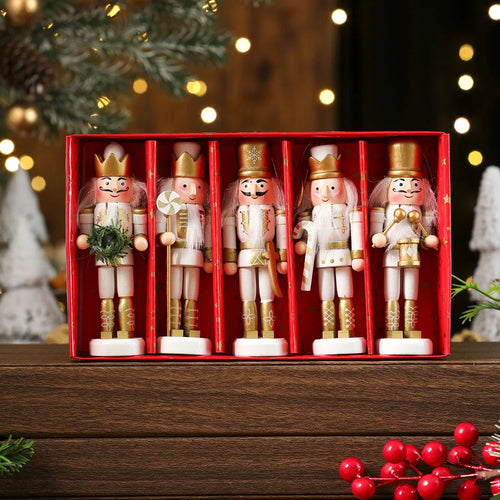 3/4/5PCS Christmas Tree Decoration Pecan Soldier Hanging Christmas