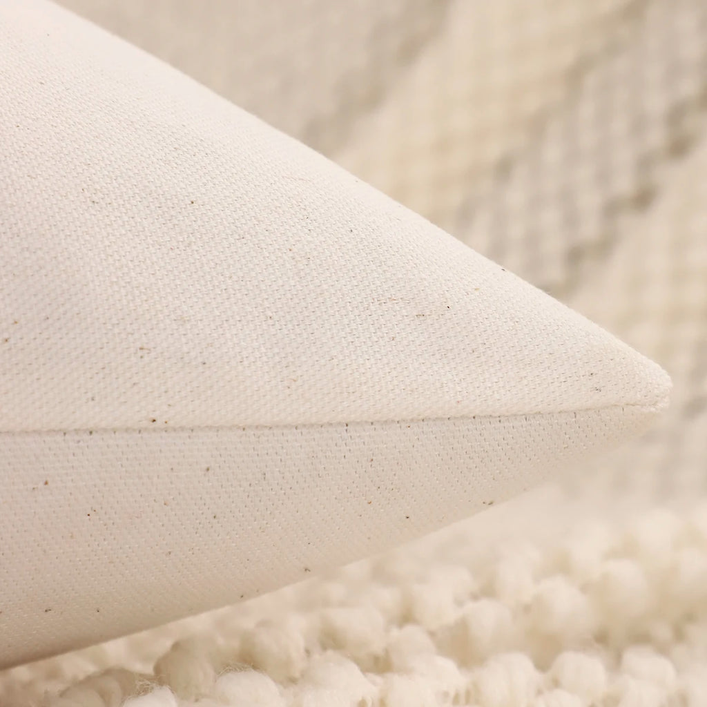 1 PC Christmas Decoration Throw Pillow Cover Embroidery Canvas Tufted