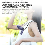 Handheld Mini Fan Foldable Portable Neck Hanging Fans 5 Speed USB