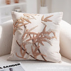 45x45CM Brown Vintage Nordic Throw Pillow Cover Cream Light luxury