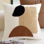 45x45CM Brown Vintage Nordic Throw Pillow Cover Cream Light luxury