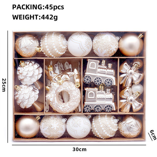Champagne Gold Christmas Ball Decorations Christmas Tree Ornaments