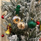 New ChristmasTree Ornaments Red Green Gold Plastic Hanging Balls For