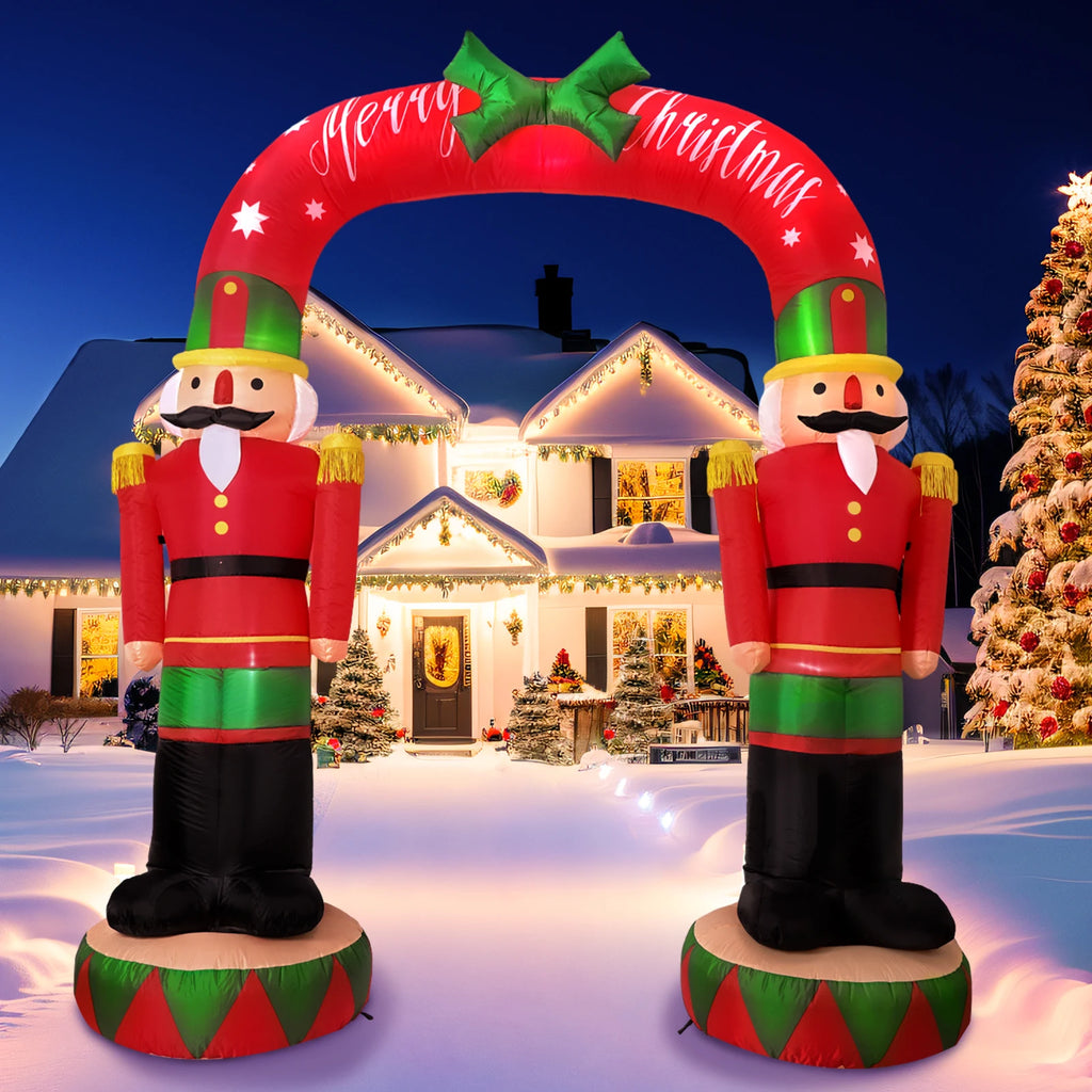 OurWarm 8FT Christmas Inflatables Outdoor Decorations,Giant Nutcracker
