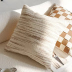 45x45CM Brown Vintage Nordic Throw Pillow Cover Cream Light luxury