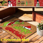 Christmas Door Mat Outdoor Welcome Mat For Front Door, Entryway