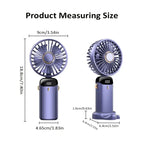 Handheld Mini Fan Foldable Portable Neck Hanging Fans 5 Speed USB