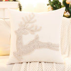 1 PC Christmas Decoration Throw Pillow Cover Embroidery Canvas Tufted