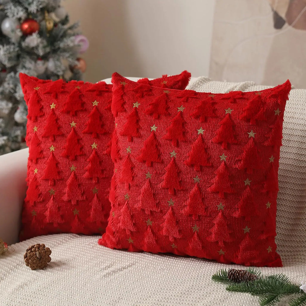 1pc Christmas Decorative Throw Cushion Set - Knitted Christmas