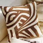 45x45CM Brown Vintage Nordic Throw Pillow Cover Cream Light luxury