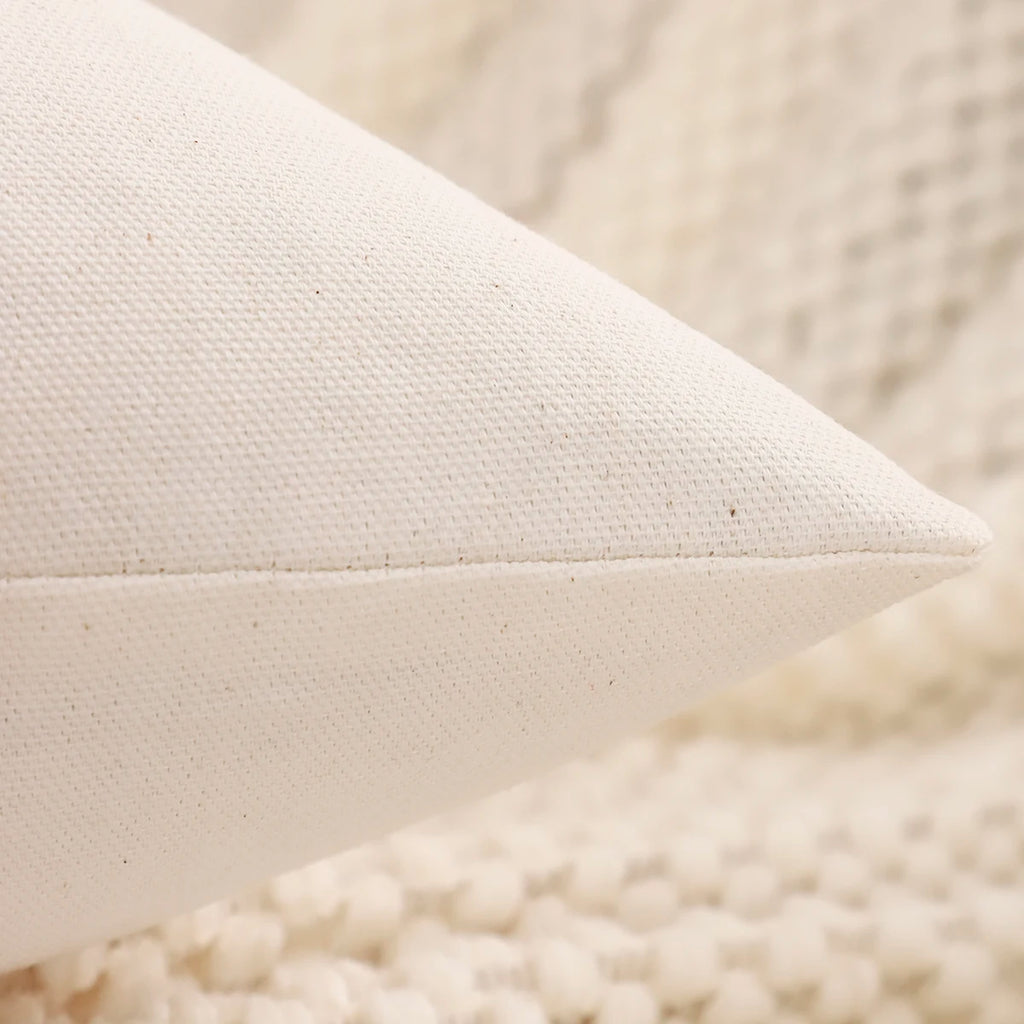 1 PC Christmas Decoration Throw Pillow Cover Embroidery Canvas Tufted