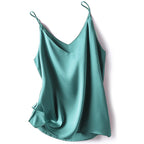 2024 Summer Camisole Slim Vest Sexy Women Sleeveless V-Neck Gray Tee