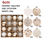 Champagne Gold Christmas Ball Decorations Christmas Tree Ornaments