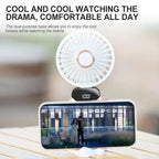 Handheld Mini Fan Foldable Portable Neck Hanging Fans 5 Speed USB