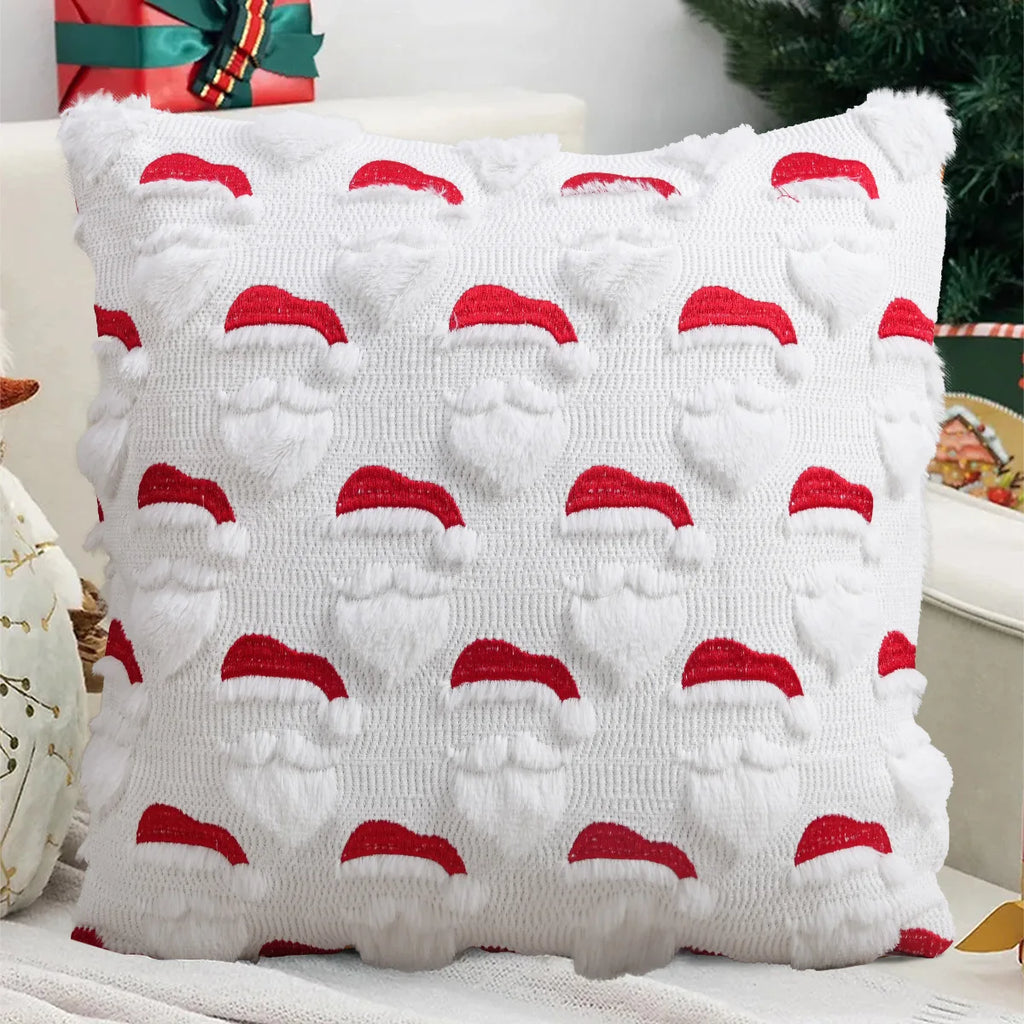 1pc Christmas Decorative Throw Cushion Set - Knitted Christmas