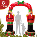 OurWarm 8FT Christmas Inflatables Outdoor Decorations,Giant Nutcracker