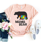 Autism Mama Bear T-shirt - H&A Outlet