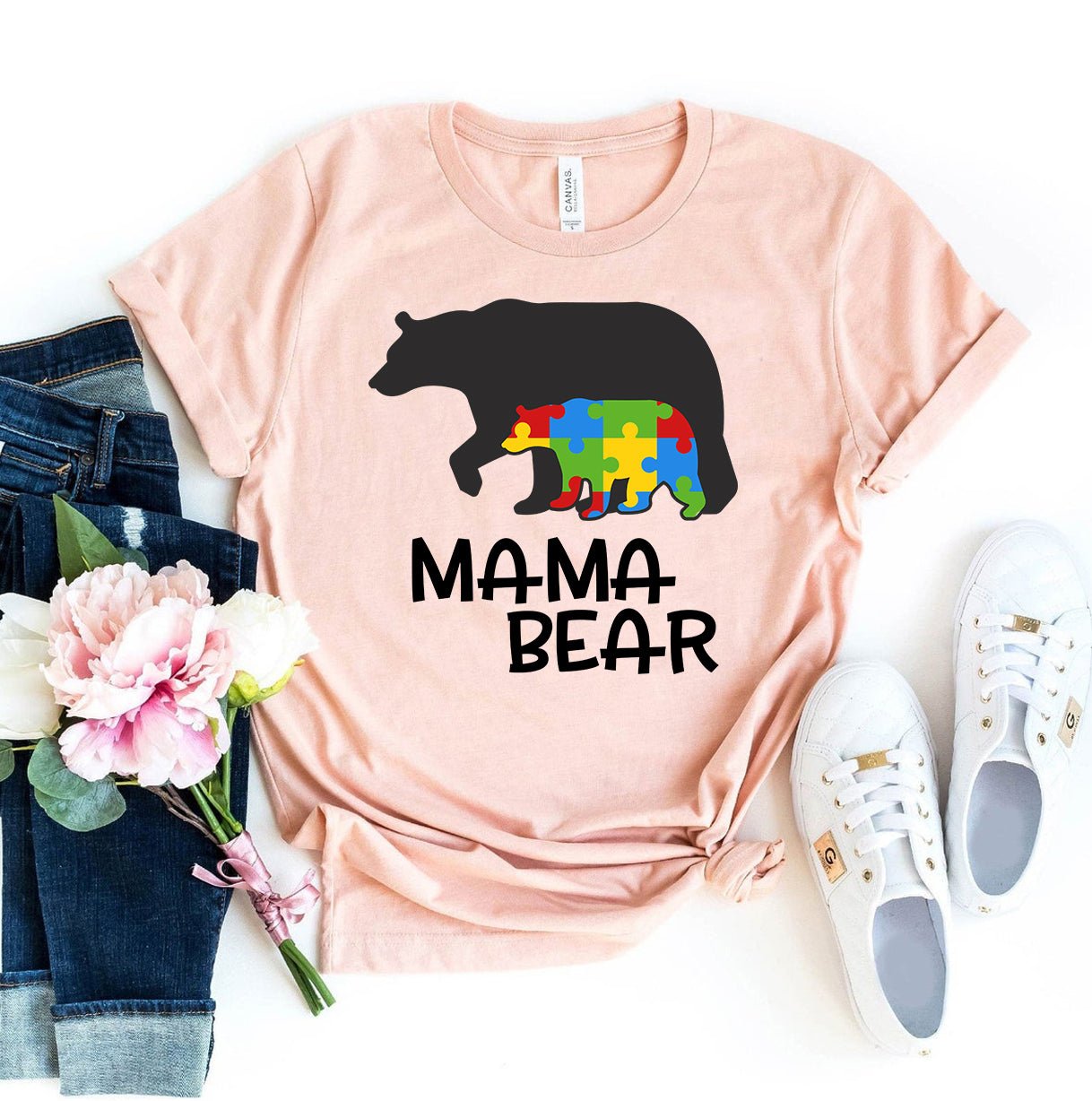 Autism Mama Bear T-shirt - H&A Outlet
