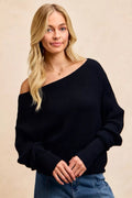 BiBi Waffle Knit Off Shoulder Top - H&A Outlet