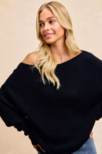 BiBi Waffle Knit Off Shoulder Top - H&A Outlet