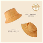 Classic Cotton Bucket Hat for Summer – Lightweight Cotton Sun Hat - H&A Outlet