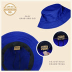 Classic Cotton Bucket Hat for Summer – Lightweight Cotton Sun Hat - H&A Outlet