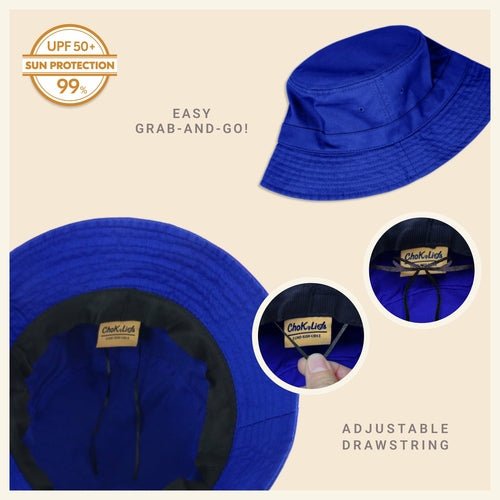 Classic Cotton Bucket Hat for Summer – Lightweight Cotton Sun Hat - H&A Outlet