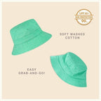 Classic Cotton Bucket Hat for Summer – Lightweight Cotton Sun Hat - H&A Outlet