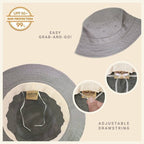 Classic Cotton Bucket Hat for Summer – Lightweight Cotton Sun Hat - H&A Outlet