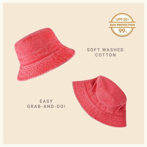 Classic Cotton Bucket Hat for Summer – Lightweight Cotton Sun Hat - H&A Outlet