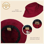 Classic Cotton Bucket Hat for Summer – Lightweight Cotton Sun Hat - H&A Outlet
