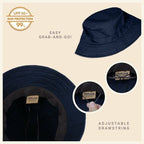 Classic Cotton Bucket Hat for Summer – Lightweight Cotton Sun Hat - H&A Outlet