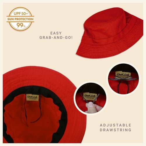 Classic Cotton Bucket Hat for Summer – Lightweight Cotton Sun Hat - H&A Outlet
