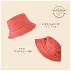 Classic Washed Cotton Bucket Hat - H&A Outlet